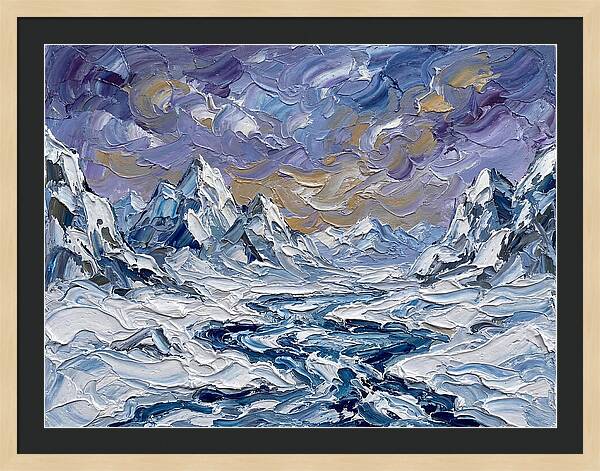 Arctic Serenity In Palette Knife