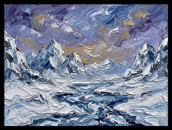 Arctic Serenity In Palette Knife