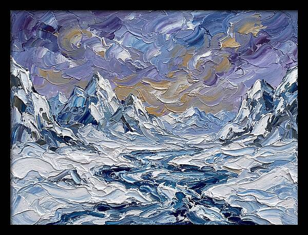 Arctic Serenity In Palette Knife