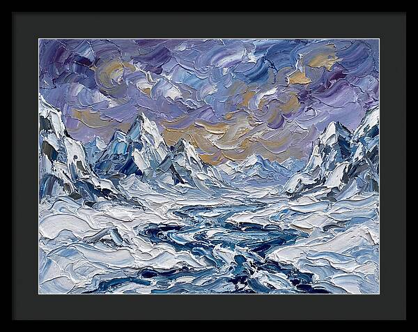 Arctic Serenity In Palette Knife