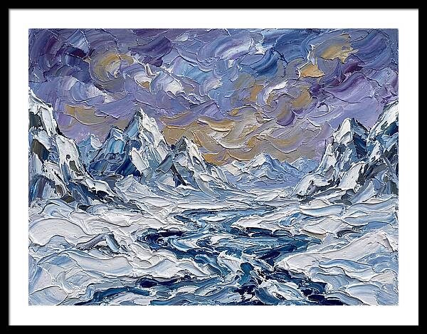 Arctic Serenity In Palette Knife
