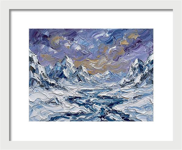 Arctic Serenity In Palette Knife