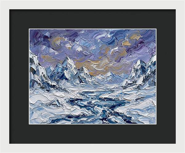 Arctic Serenity In Palette Knife