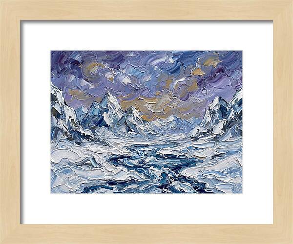 Arctic Serenity In Palette Knife