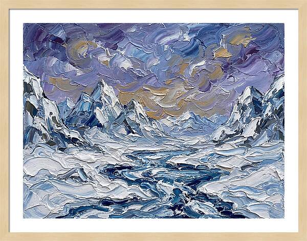 Arctic Serenity In Palette Knife