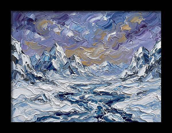 Arctic Serenity In Palette Knife