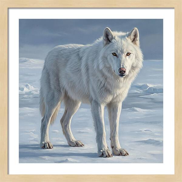 Arctic Wolf In The Snow