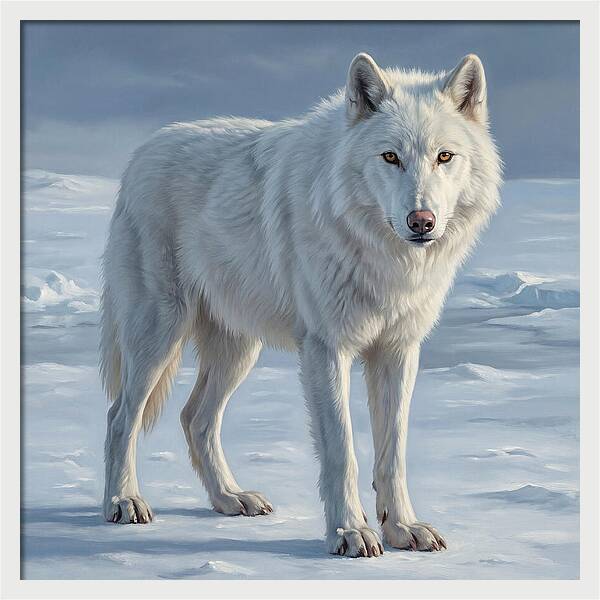 Arctic Wolf In The Snow