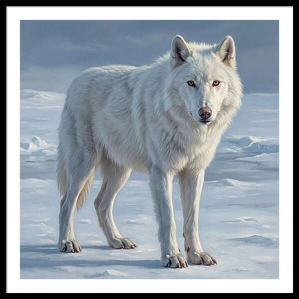 Arctic Wolf In The Snow
