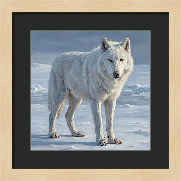 Arctic Wolf In The Snow