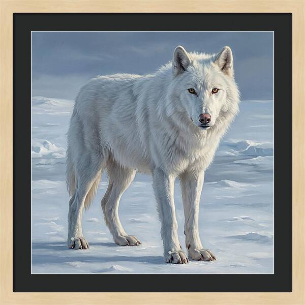Arctic Wolf In The Snow