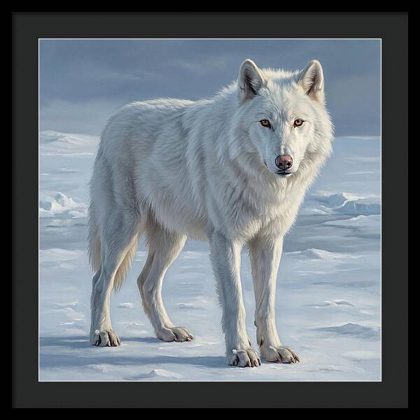 Arctic Wolf In The Snow