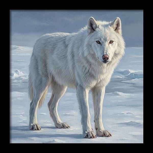 Arctic Wolf In The Snow