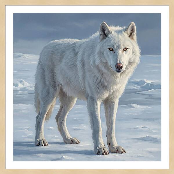 Arctic Wolf In The Snow