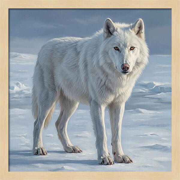 Arctic Wolf In The Snow