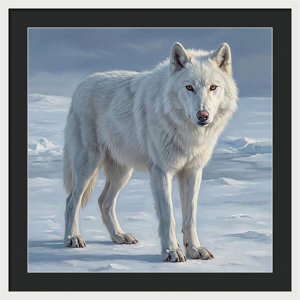 Arctic Wolf In The Snow