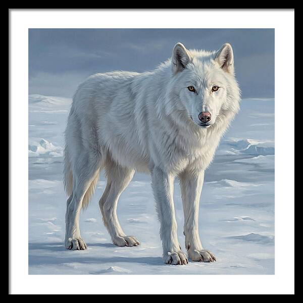 Arctic Wolf In The Snow
