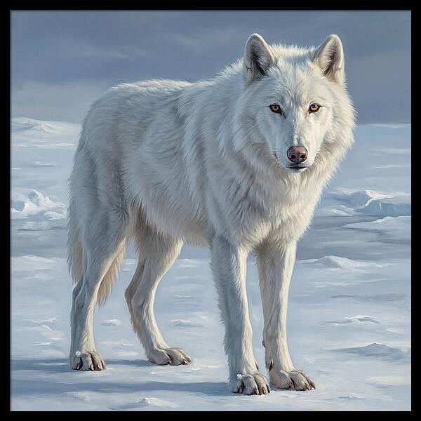 Arctic Wolf In The Snow