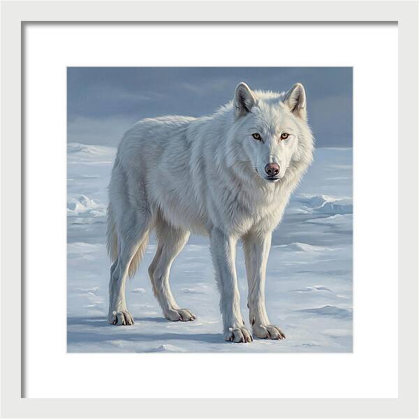 Arctic Wolf In The Snow