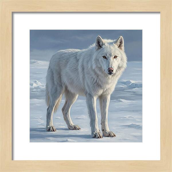 Arctic Wolf In The Snow