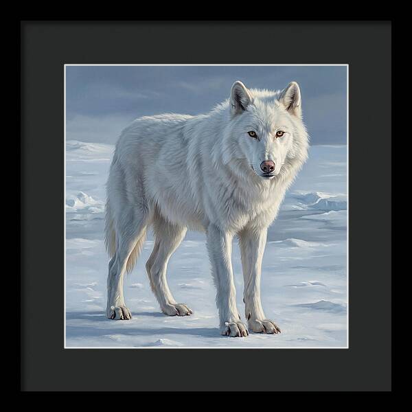 Arctic Wolf In The Snow