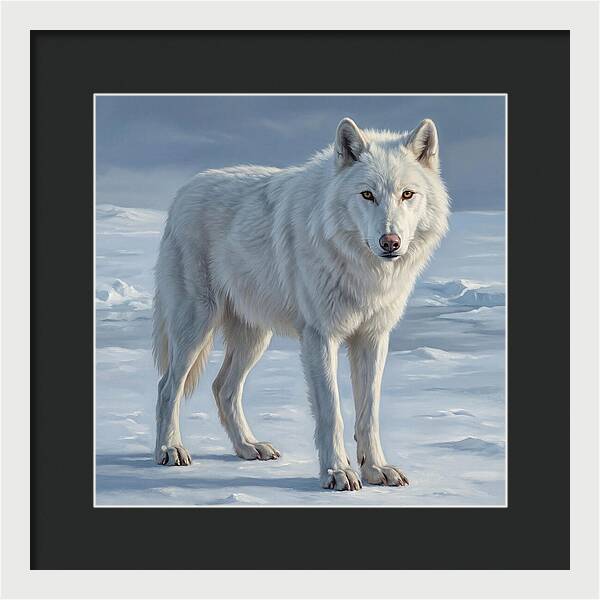 Arctic Wolf In The Snow