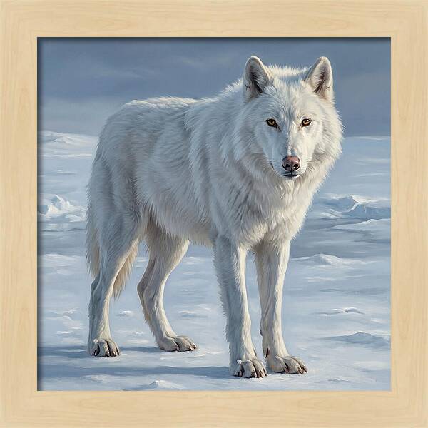 Arctic Wolf In The Snow