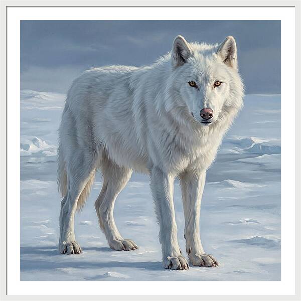Arctic Wolf In The Snow