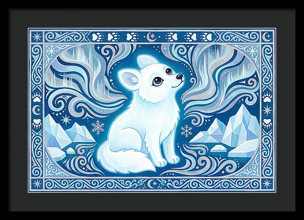 Arctic Wolf In Winter Wonderland