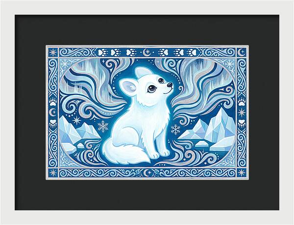Arctic Wolf In Winter Wonderland