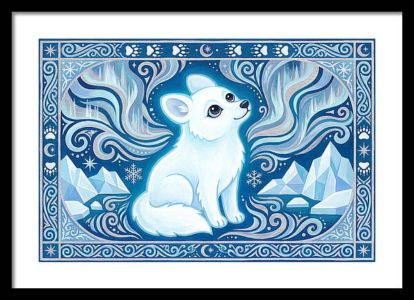Arctic Wolf In Winter Wonderland