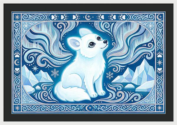 Arctic Wolf In Winter Wonderland