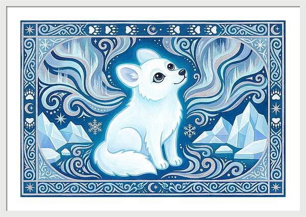 Arctic Wolf In Winter Wonderland