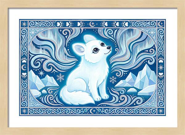 Arctic Wolf In Winter Wonderland