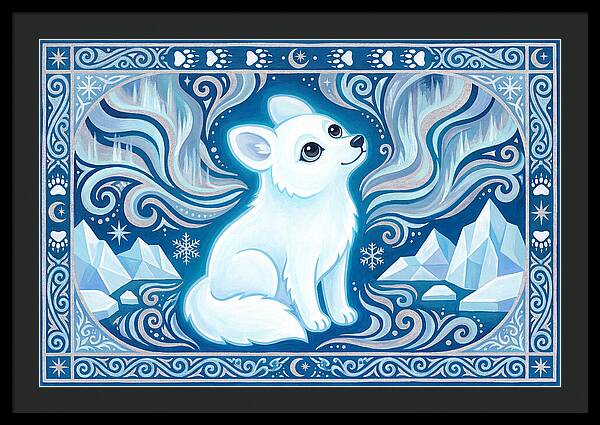 Arctic Wolf In Winter Wonderland