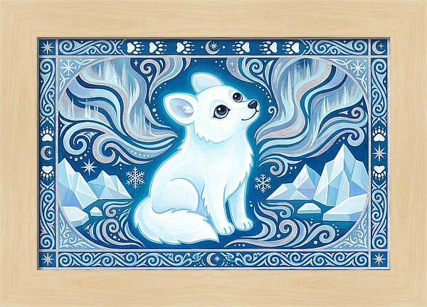 Arctic Wolf In Winter Wonderland