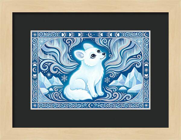 Arctic Wolf In Winter Wonderland