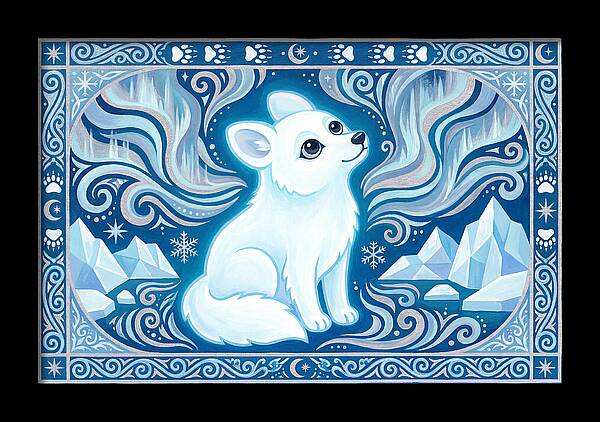Arctic Wolf In Winter Wonderland