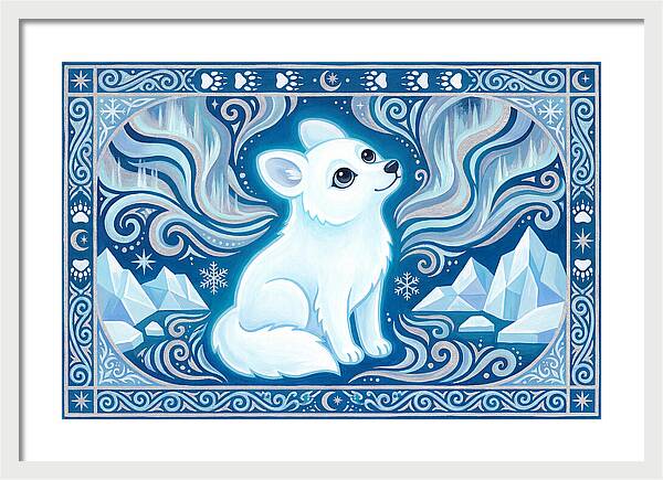 Arctic Wolf In Winter Wonderland