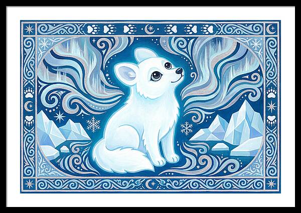 Arctic Wolf In Winter Wonderland