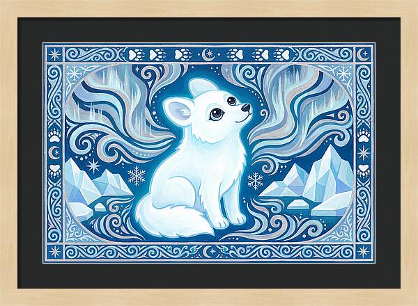 Arctic Wolf In Winter Wonderland