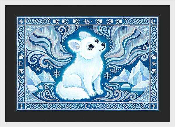 Arctic Wolf In Winter Wonderland