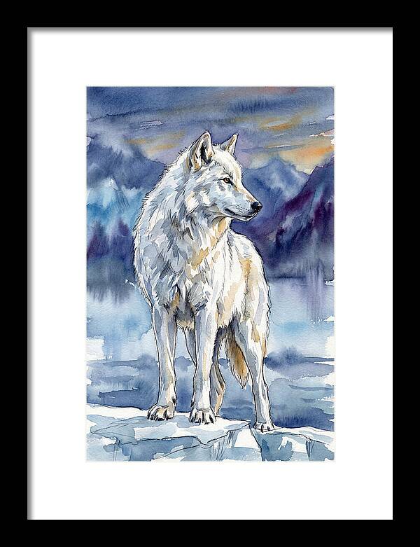 Arctic Wolf Standing Proud
