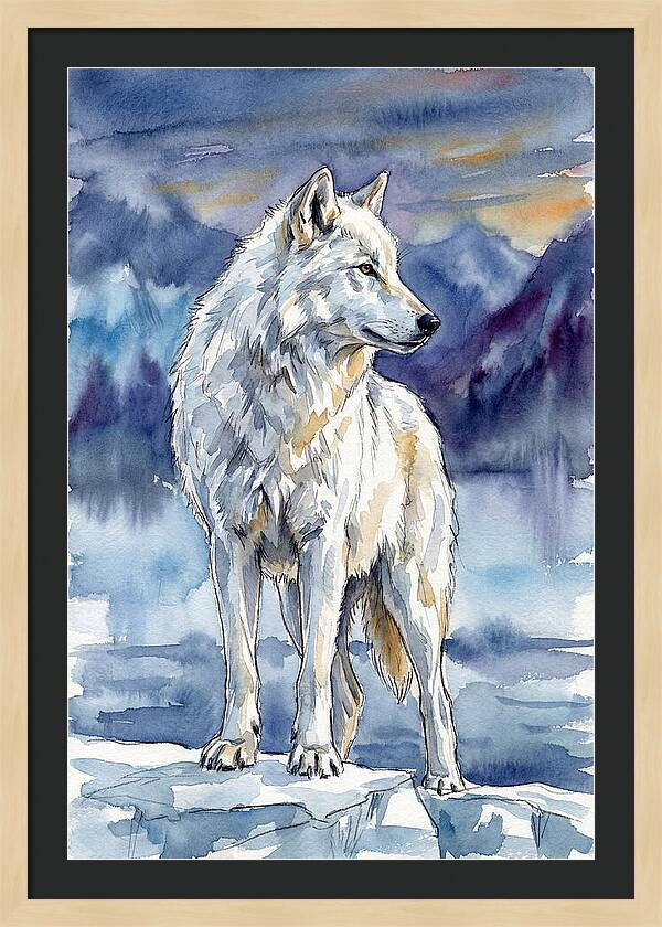 Arctic Wolf Standing Proud