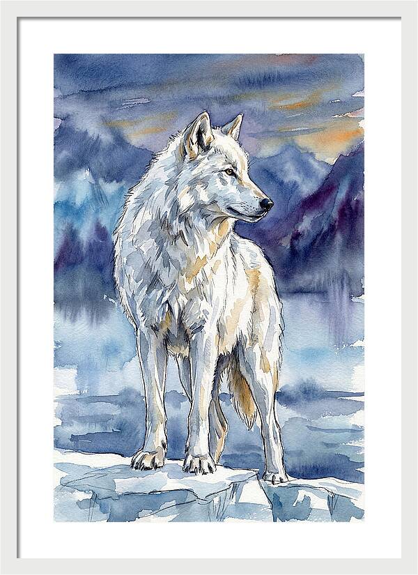 Arctic Wolf Standing Proud