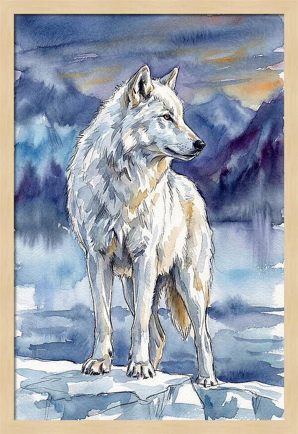 Arctic Wolf Standing Proud