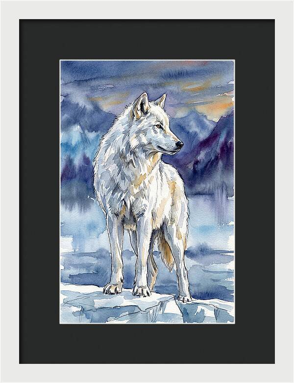 Arctic Wolf Standing Proud