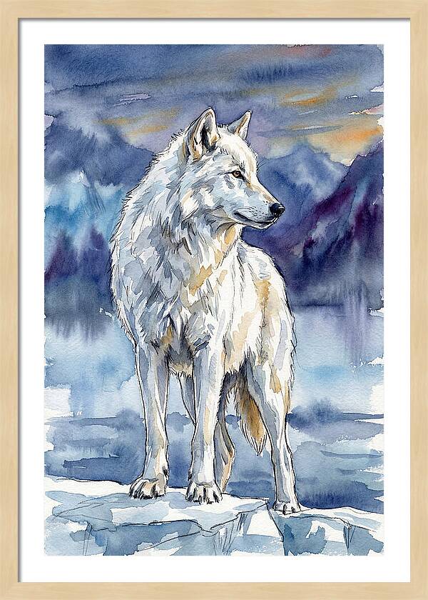 Arctic Wolf Standing Proud