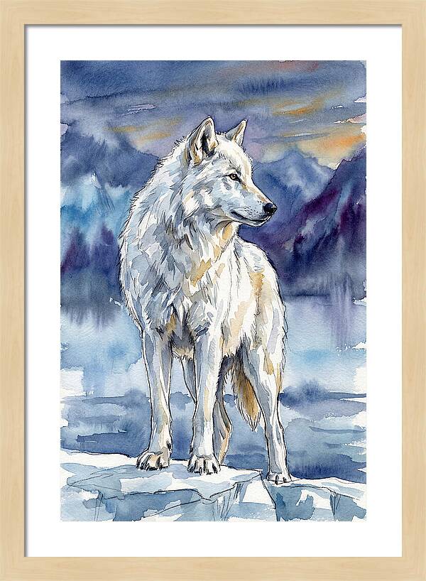 Arctic Wolf Standing Proud