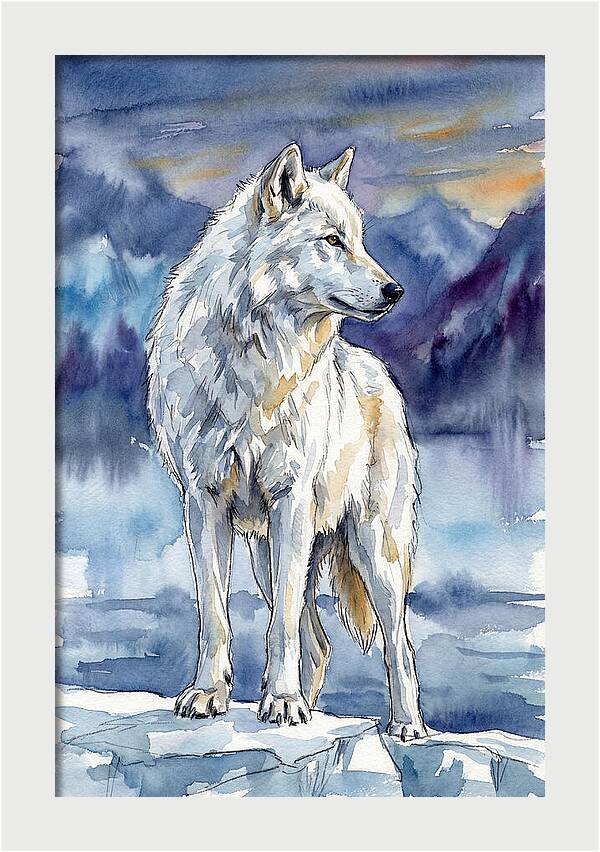 Arctic Wolf Standing Proud